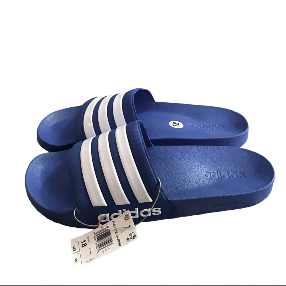 NWT Men’s Adidas Adilette Shower Sport Slides Sandals size 18‎